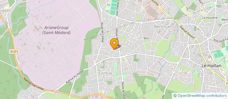 localisation de l'entreprise MONSIEUR HUGO BORRELL  SAINT-MEDARD-EN-JALLES