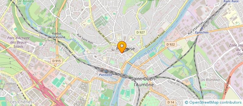 localisation de l'entreprise MONSIEUR HUGO BOSSUT à PONTOISE