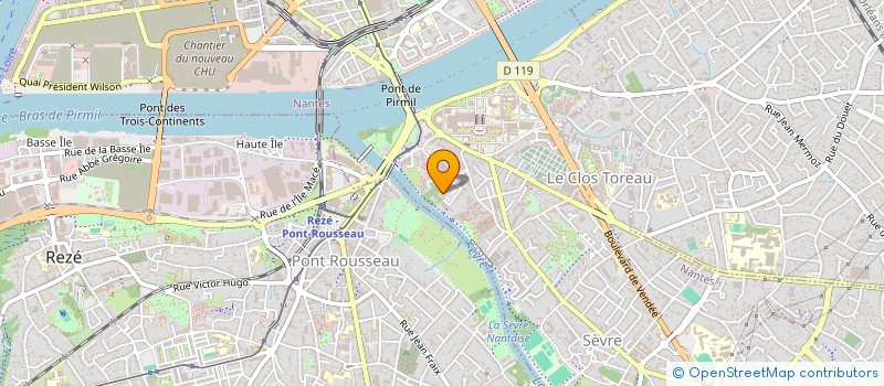 localisation de l'entreprise MONSIEUR HUGO BOSTFFOCHER -- DUL à NANTES