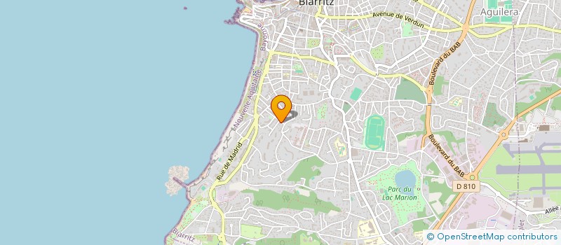 localisation de l'entreprise MONSIEUR HUGO BOUCKNOOGHE  BIARRITZ