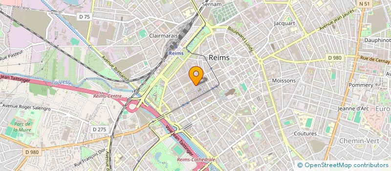 localisation de l'entreprise MONSIEUR HUGO BOUDET  REIMS