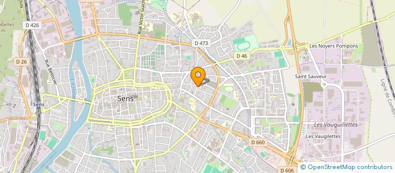 localisation de l'entreprise MONSIEUR HUGO BOUGET  SENS