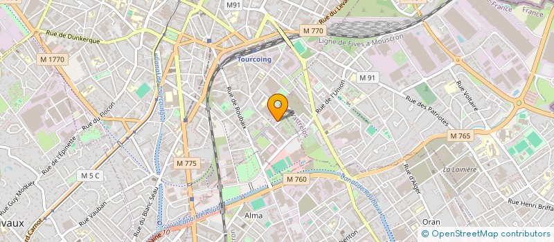 localisation de l'entreprise MONSIEUR HUGO BOUILLET  TOURCOING