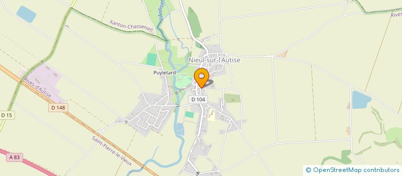 localisation de l'entreprise MONSIEUR HUGO BOUQUIN  RIVES-D'AUTISE