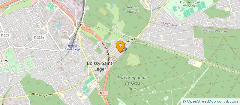localisation de l'entreprise MONSIEUR HUGO BOURQUIN à BOISSY-SAINT-LEGER
