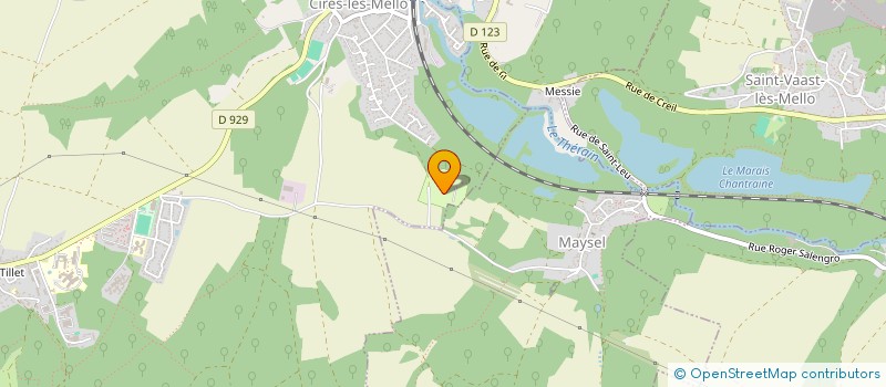 localisation de l'entreprise MONSIEUR HUGO BOUTHORS  CIRES-LES-MELLO