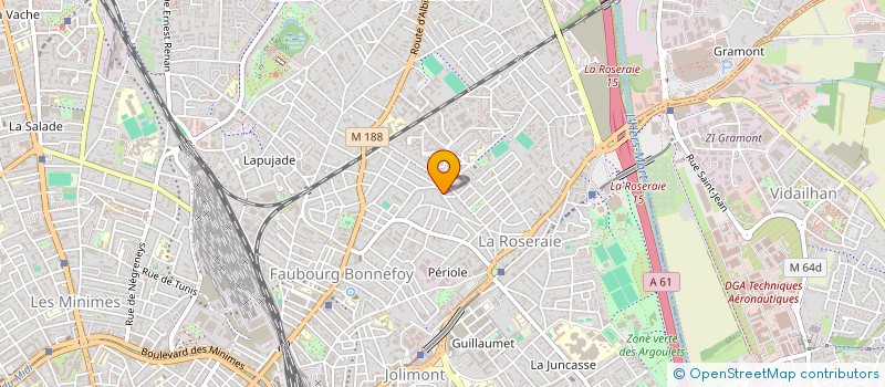 localisation de l'entreprise MONSIEUR HUGO BOUTIN à TOULOUSE
