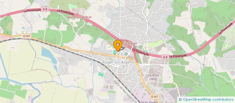 localisation de l'entreprise MONSIEUR HUGO BREONE  PUGET-SUR-ARGENS