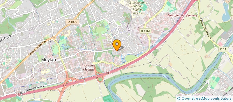 localisation de l'entreprise MONSIEUR HUGO BROGNIART à MEYLAN