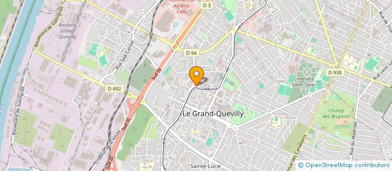 localisation de l'entreprise MONSIEUR HUGO BRONNEC  LE GRAND-QUEVILLY