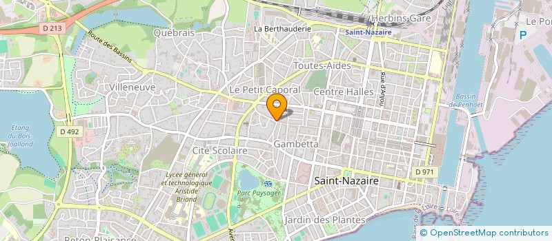 localisation de l'entreprise MONSIEUR HUGO BRUNET  SAINT-NAZAIRE