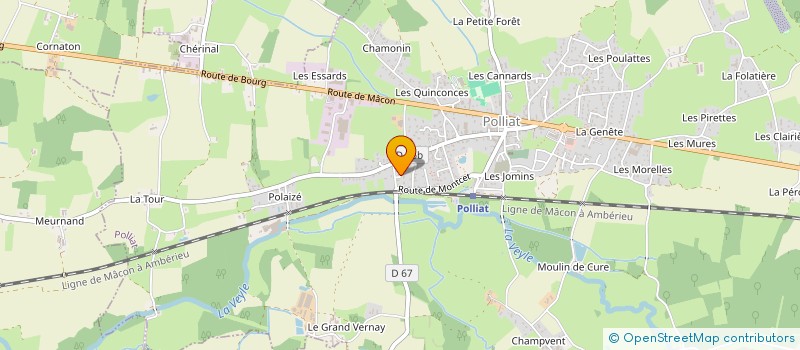 localisation de l'entreprise MONSIEUR HUGO BUATHIER à POLLIAT