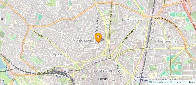 localisation de l'entreprise MONSIEUR HUGO BUCHY à DIJON