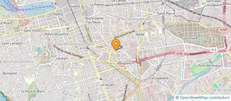 localisation de l'entreprise MONSIEUR HUGO BUDILLON à MARSEILLE