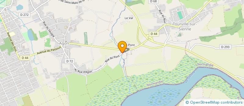 localisation de l'entreprise MONSIEUR HUGO BUQUET  AGON-COUTAINVILLE