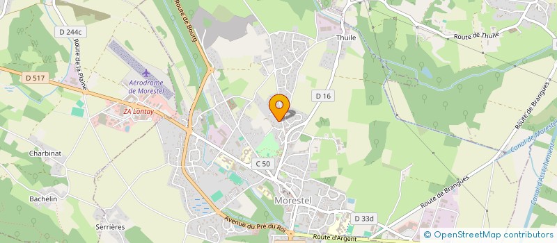 localisation de l'entreprise MONSIEUR HUGO BURLAT  MORESTEL