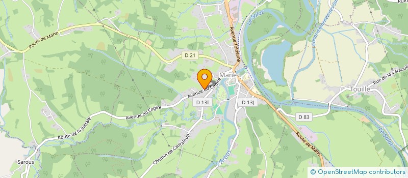 localisation de l'entreprise MONSIEUR HUGO BUSQUET  SAINT-GAUDENS