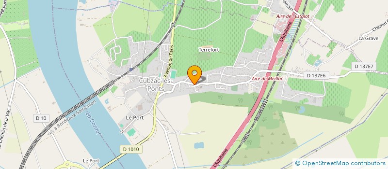 localisation de l'entreprise MONSIEUR HUGO CAMPOS PEREIRA  CUBZAC-LES-PONTS