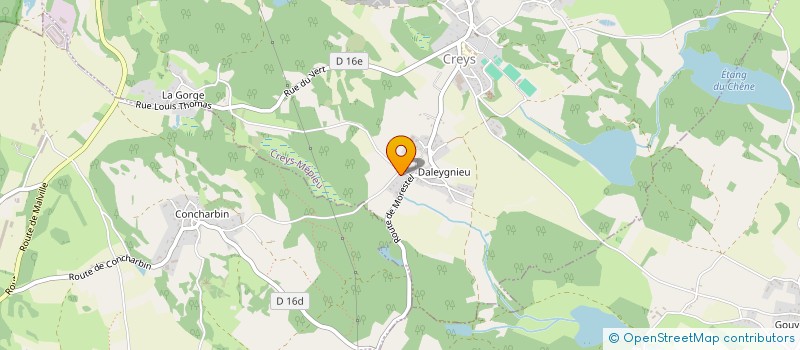 localisation de l'entreprise MONSIEUR HUGO CANEDO  CREYS-MEPIEU