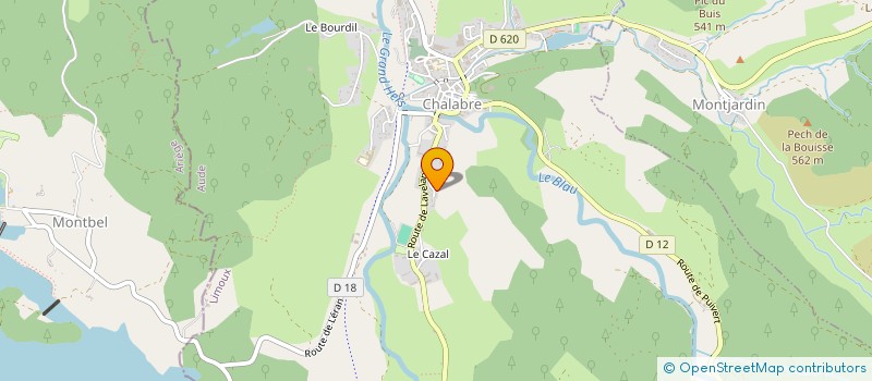 localisation de l'entreprise MONSIEUR HUGO CARBONNEL  CHALABRE