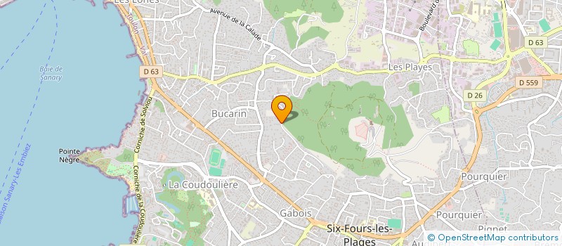 localisation de l'entreprise MONSIEUR HUGO CARDONA à SIX-FOURS-LES-PLAGES