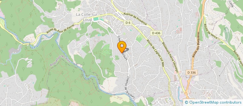 localisation de l'entreprise MONSIEUR HUGO CARLINO-POINSOT  LA COLLE-SUR-LOUP