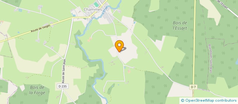 localisation de l'entreprise MONSIEUR HUGO CARTIER  SAINTE-SUZANNE-ET-CHAMMES