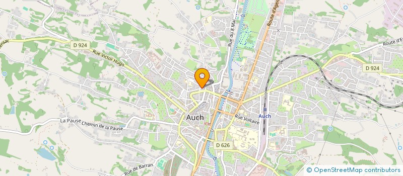 localisation de l'entreprise MONSIEUR HUGO CASSAGNABERE  AUCH