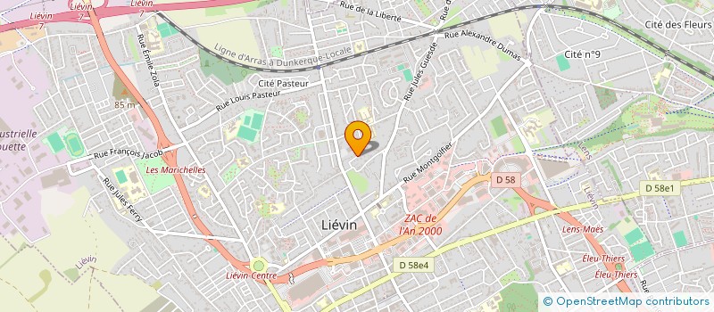 localisation de l'entreprise MONSIEUR HUGO CATTEL  LIEVIN