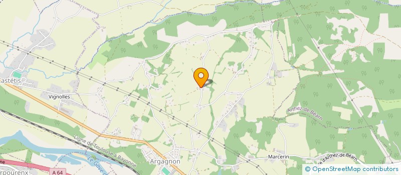 localisation de l'entreprise MONSIEUR HUGO CAUBET  ARGAGNON