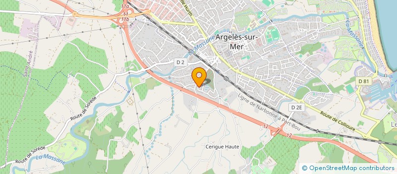 localisation de l'entreprise MONSIEUR HUGO CAULO  ARGELES-SUR-MER