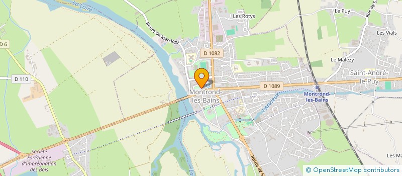 localisation de l'entreprise MONSIEUR HUGO CHABRIER  MONTROND-LES-BAINS