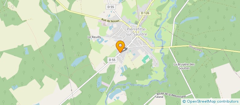 localisation de l'entreprise MONSIEUR HUGO CHAISNE  PIERREFITTE-SUR-SAULDRE