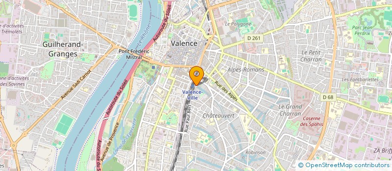 localisation de l'entreprise MONSIEUR HUGO CHALOMOGLIANTZ  VALENCE