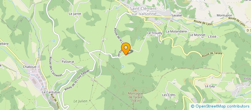 localisation de l'entreprise MONSIEUR HUGO CHAMBOST  SAINT-CLEMENT-SUR-VALSONNE