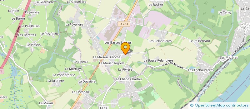 localisation de l'entreprise MONSIEUR HUGO CHAPUIS--KERIVEN  LE CELLIER