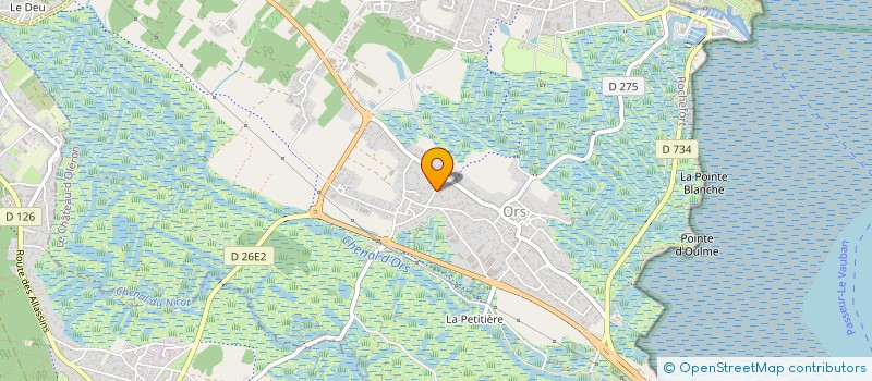 localisation de l'entreprise MONSIEUR HUGO CHARBIT  LE CHATEAU-D'OLERON