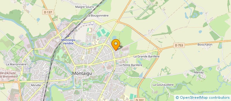 localisation de l'entreprise MONSIEUR HUGO CHARRIER à MONTAIGU-VENDEE