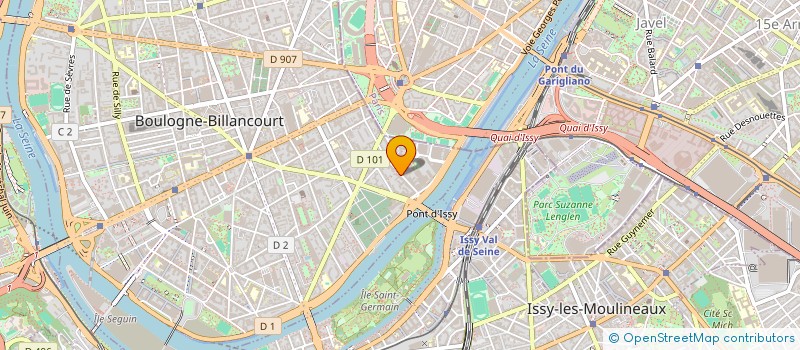 localisation de l'entreprise MONSIEUR HUGO CHARTRAIN à BOULOGNE-BILLANCOURT