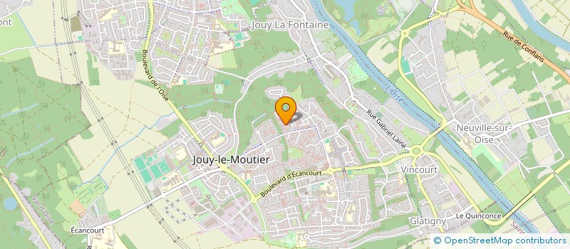 localisation de l'entreprise MONSIEUR HUGO CHASTAN à JOUY-LE-MOUTIER