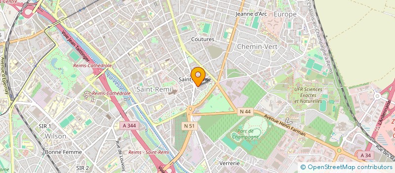 localisation de l'entreprise MONSIEUR HUGO CHERBONNIER  REIMS