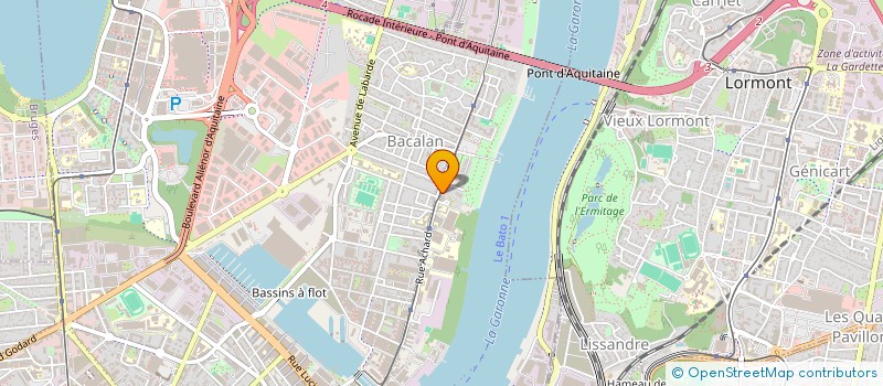 localisation de l'entreprise MONSIEUR HUGO CHETIF  BORDEAUX