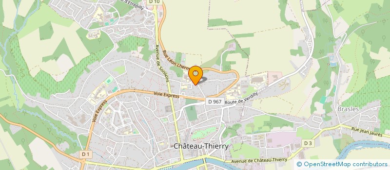 localisation de l'entreprise MONSIEUR HUGO CHOIN  CHATEAU-THIERRY