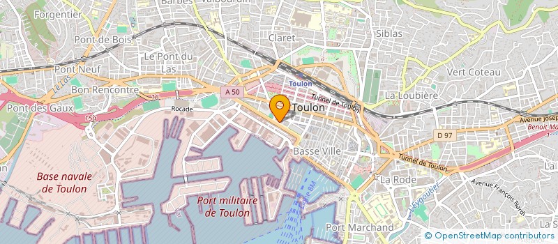 localisation de l'entreprise MONSIEUR HUGO CHOQUER  TOULON