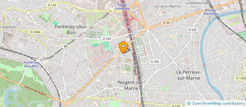 localisation de l'entreprise MONSIEUR HUGO CHOSSON à NOGENT-SUR-MARNE