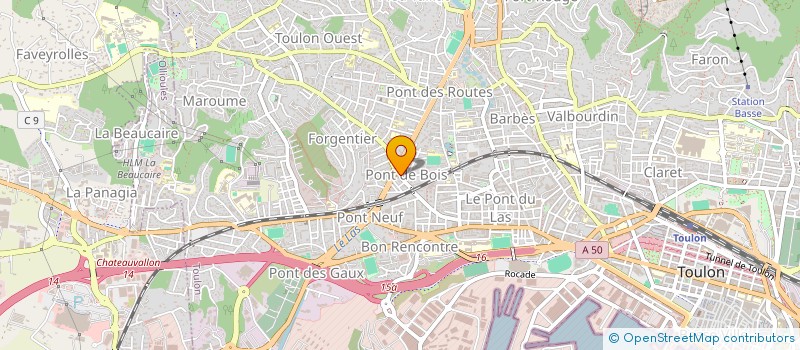 localisation de l'entreprise MONSIEUR HUGO CINERELLI  TOULON