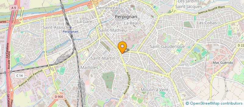 localisation de l'entreprise MONSIEUR HUGO CLARES  PERPIGNAN