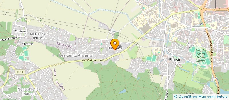 localisation de l'entreprise MONSIEUR HUGO CLAROT  PLAISIR