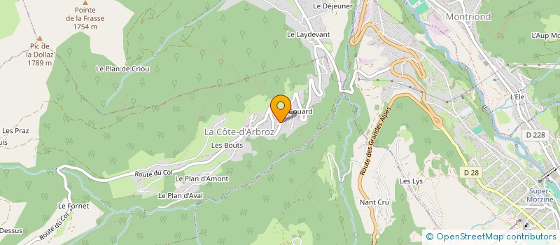 localisation de l'entreprise MONSIEUR HUGO COCQUEREL à LA COTE-D'ARBROZ
