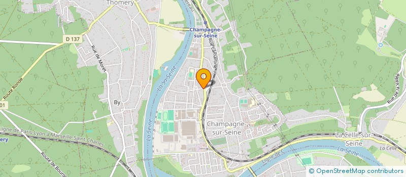 localisation de l'entreprise MONSIEUR HUGO COGOULANE  CHAMPAGNE-SUR-SEINE